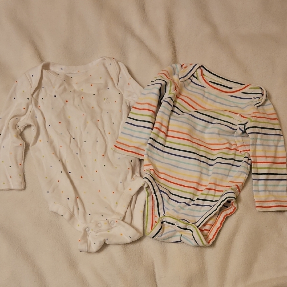 BabyGap Colorful Striped and Dotted Onesies